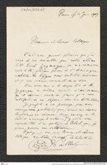 Nachlass Franz Steindachner, Brief von Lèon Louis Vaillant an Franz Steindachner (22.06.1907), Inv.Nr. 556.05, Seite 1